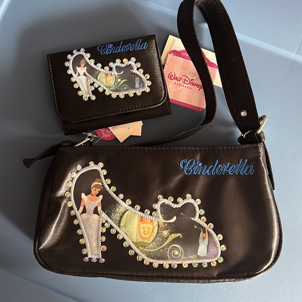 Disney Cinderella Handbag & Wallet New Tags Old Stock Mid 2000s Matching